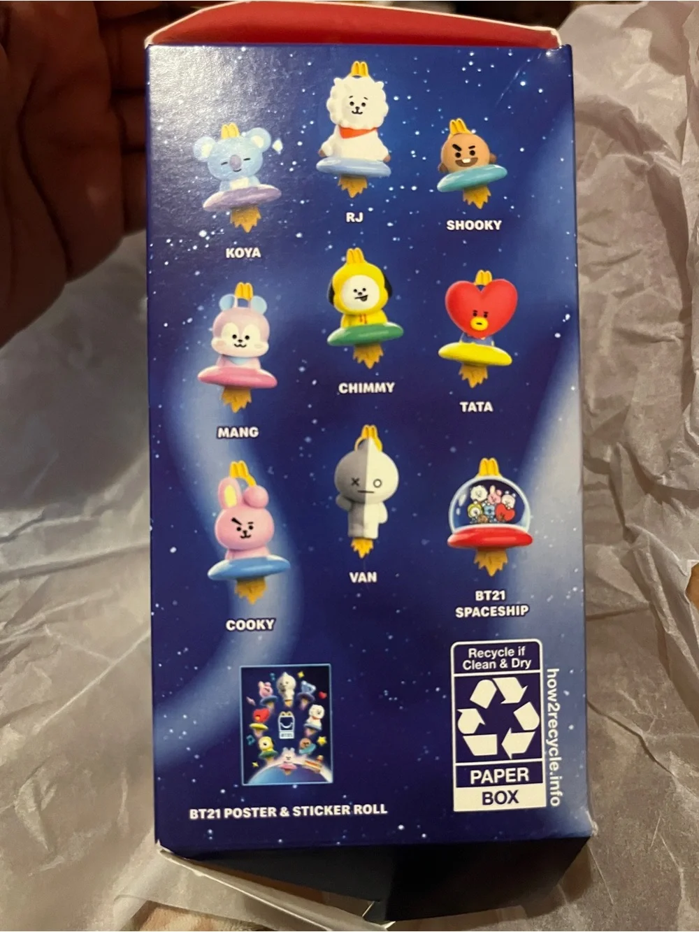 2026 McDonald’s BT21 VAN Happy Meal Toy Keychain BTS Character With Box
